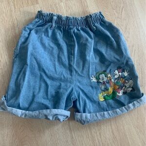 Vintage Mickey Denim Shorts